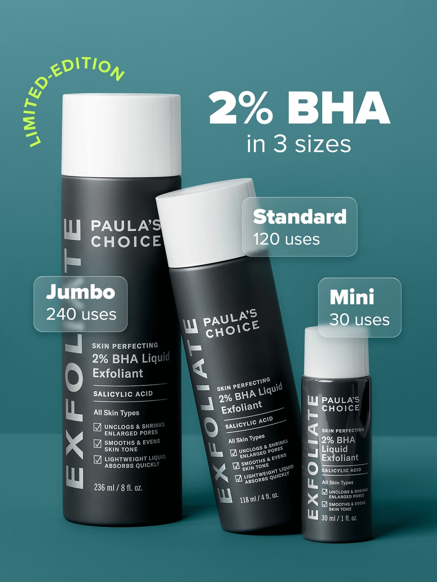exfoliant liquide perfecteur de peau à 2 de bha