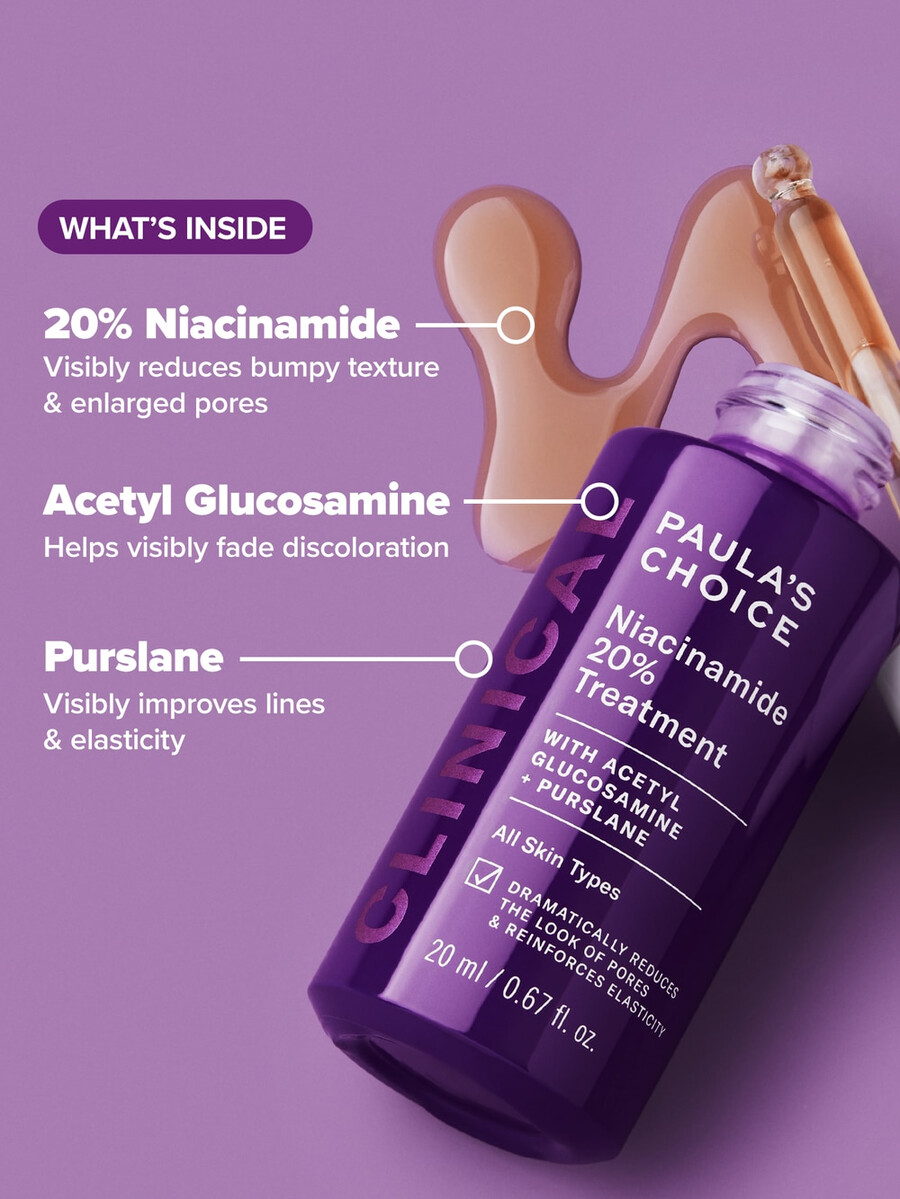 sérum de niacinamide à 20 traitement clinique