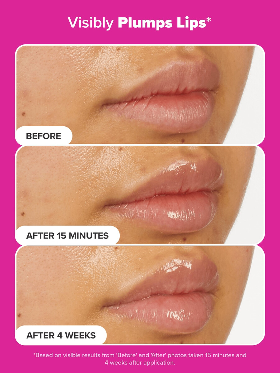 baume à lèvres repulpant brillant aux peptides pro-collagène